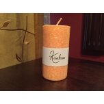 Oranž lauaküünal, 9x5 cm